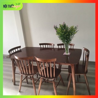 Bộ bàn ăn 6 ghế hiện đại, bàn ăn gỗ đẹp giá tại xưởng
