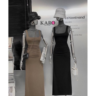 Đầm 2 dây lụa nhúng đuôi cá k4770 - carotshop