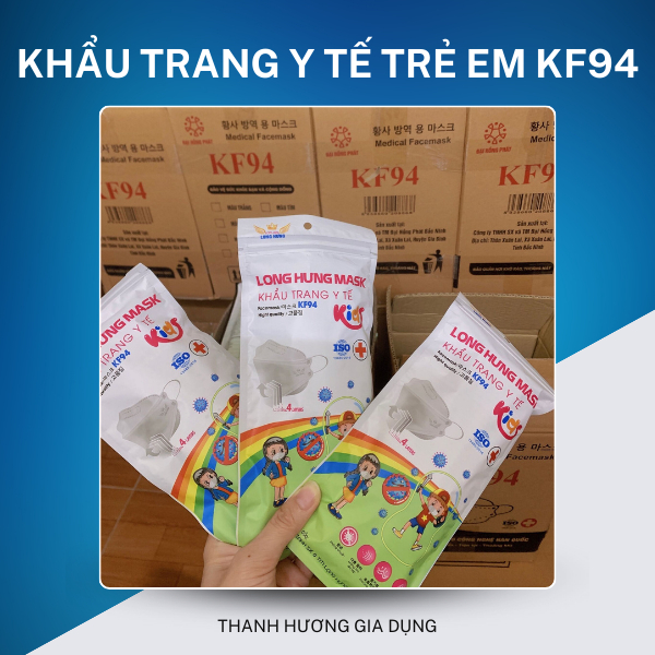 Khẩu trang y tế trẻ em KF94 Kids, công nghệ 4D kháng khuẩn