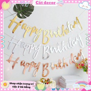 Dây chữ Happy Birthday ép kim