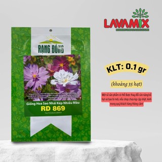Hạt giống Hoa Sao Nhái Kép Nhiều Màu Rd 869 (0,1g~35 hạt) hiệu Rạng Đông giống hoa đẹp | Green House