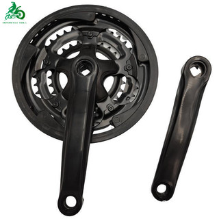 Đùi dĩa nhôm xe đạp 3 tầng mtb prowheel 48t/42t - làm từ thép