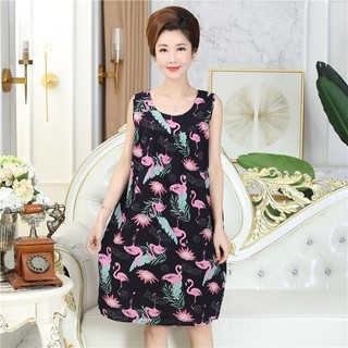 VG2 Váy ngủ trung niên vải lanh