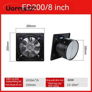 Quạt thông gió, quạt hút mùi, quạt hút gió ... nhà vệ sinh/ phòng bếp - fd100 / fd150 / fd250 công suất 25-80w