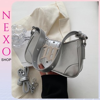 Túi xách nữ mini đeo vai khóa m điểm nhấn hoàn hảo Nexo Shop phong cách hiện đại thanh lịch