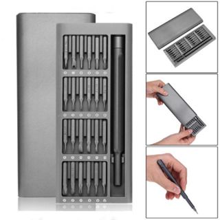 Bộ Tua Vít Mini Đa Năng 24 Chi Tiết Chất Liệu Thép HRC Từ Tính Cao Cấp Nhỏ Gọn, Sửa Chữa điện thoại