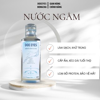 Nước Ngâm Rửa Lens Kính Áp Tròng DOE EYES Chuyên Dụng HSD 3 Tháng