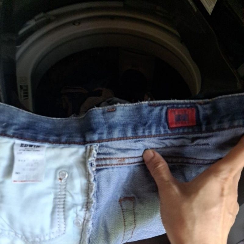 quần jean nam chất cứng hiệu edwin