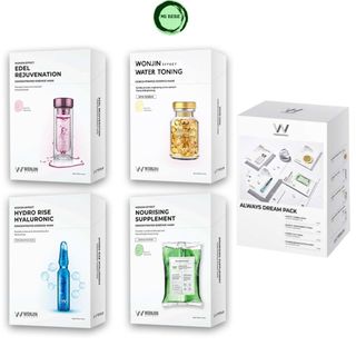  Mặt nạ Wonjin Always Dream Pack   Hộp 15 Miếng mix 4 loại   - Mibebe 