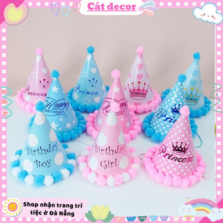 Mũ sinh nhật viền bông