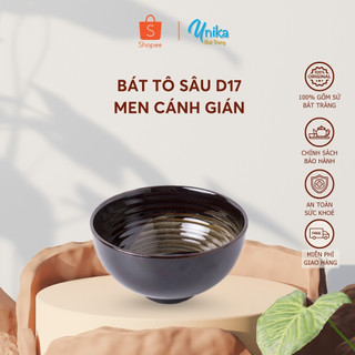Bát Tô Sâu Men Cánh Gián D17 - Bát Tô Cup - Gốm Sứ Cao Cấp Bát Tràng
