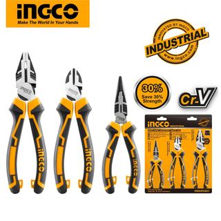 Bộ 3 kìm răng, cắt và nhọn cao cấp INGCO HKHLPS2831