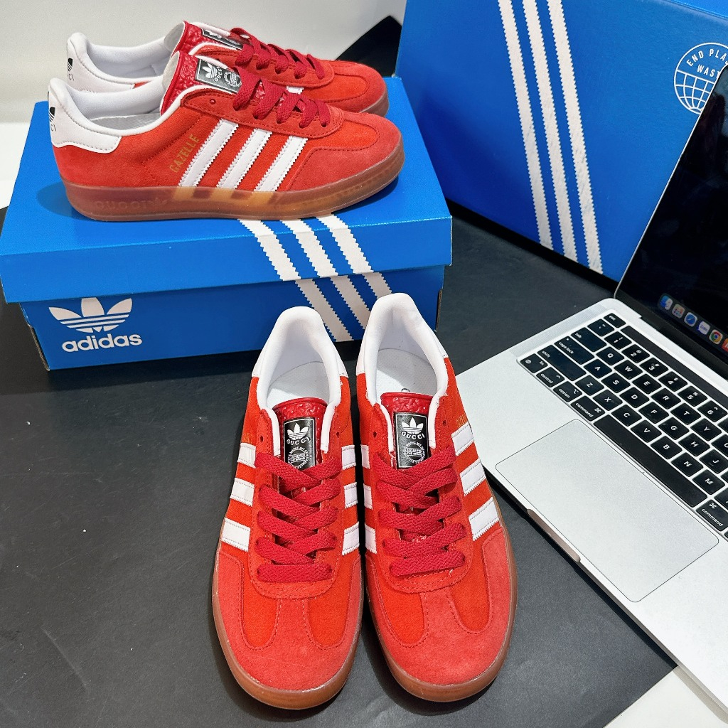 [Thuyhien.sneaker] Giày Thể thao Sneaker gazele x gucci Đỏ