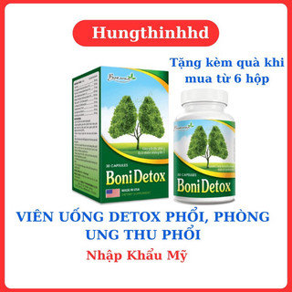 COMBO 6 Hộp BoniDetox- Giúp Giải Độc Phổi, Phòng Ngừa Ung Thư Phổi
