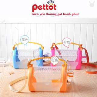 Lồng chuồng vận chuyển hamster 🐹freeship🐹 lồng xách tay vận chuyển hamster , nhím , sóc , sóc bay , vẹt ....- pettot