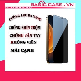 Kính cường lực iphone chống nhìn trộm chống vân tay bo viền 7/7plus/8/plus/x/xs/Xsmax/11/12/13/14/15 pro/max/promax plus