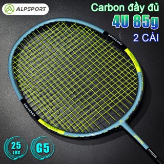  ALP Gemini 4U Căng Max 26LBS 12KG Vợt Cầu Lông Original 100% Full Carbon Yonex ALPSPORT Kumpoo Rsl New Badminton Racket 