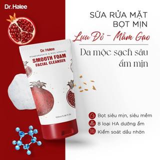 Sữa rửa mặt bọt mịn lựu đỏ mầm gạo dr halee full size