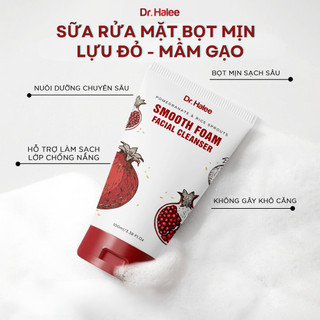 Sữa Rửa Mặt Bọt Mịn Lựu Đỏ Mầm Gạo Dr Halee Full size