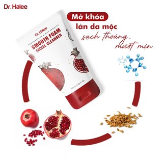 Sữa Rửa Mặt Bọt Mịn Lựu Đỏ Mầm Gạo Dr Halee Full size