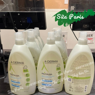 Sữa tắm Aderma Primalba baby tắm gội 2in1 cho bé từ sơ sinh chai 750ml_Sữa Paris Aderma