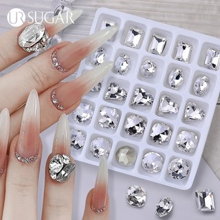 UR SUGAR Set 25 Hạt Pha Lê 3d Lấp Lánh Trang Trí Móng Nghệ Thuật