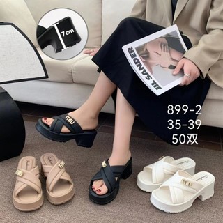 Dép bánh mì quai chéo đế cao 7 cm dép quai nữ đẹp