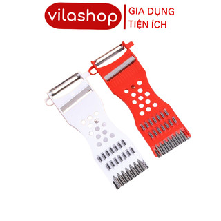 Nạo rau củ quả, dụng cụ gọt vỏ, bào sợi, cắt tạo hình rau củ quả bằng nhựa lưỡi gọt inox. nạo thường