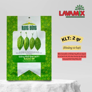 Hạt giống Khổ Qua Lai F1 Rado 09 (2g~10 hạt) hiệu Rạng Đông chịu nhiệt tốt, nảy mầm tốt | Green House