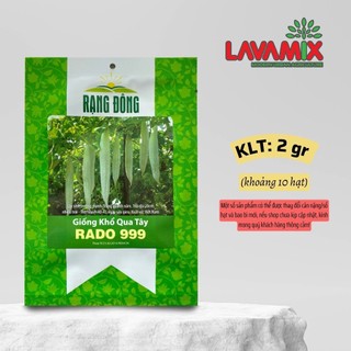 Hạt giống Khổ Qua Tây Rado 999 (2g~10 hạt) hiệu Rạng Đông chịu nhiệt tốt, sinh trưởng tốt | Green House