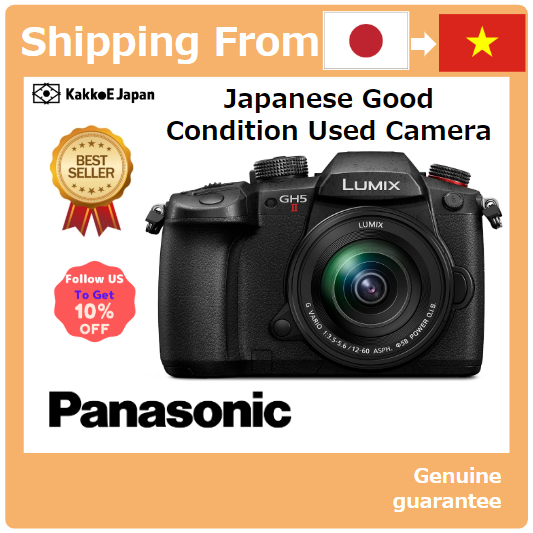 [Máy ảnh đã qua sử dụng tại Nhật Bản] Máy ảnh ống kính rời không gương lật Panasonic Lumix GH5M2 Bộ ống kính Zoom tiêu chuẩn Bao gồm ống kính zoom màu đen DC-GH5M2M [Japan Used Camera] Panasonic Mirrorless Interchangeable Lens Camera Lumix GH5M2 Lens Kit