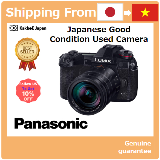 [Máy ảnh đã qua sử dụng tại Nhật Bản] Máy ảnh ống kính không gương lật Panasonic Lumix G9 Bộ ống kính Zoom tiêu chuẩn Leica DG Bộ ống kính Đen DC-G9L-K [Japan Used Camera] Panasonic Mirrorless Interchangeable Lens Camera Lumix G9 Lens Kit Standard Zoom Le