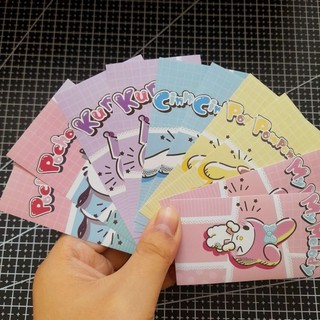 Set 10 sticker niêm phong sanrio size 5x9.5cm