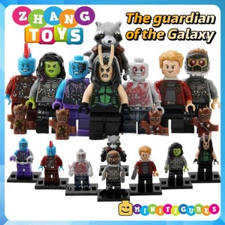Đồ chơi Xếp hình raccoon Star Lord Nebula Gamora Mantis - Drax Yondu The guardians of the Galaxy Minifigures Pogo PG8044