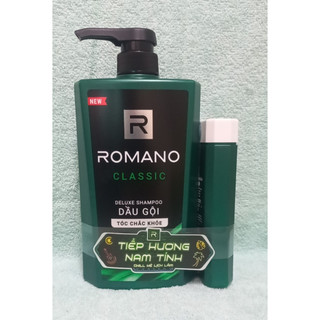 Dầu gội Romano Classic chai 650ml tặng sữa tắm 150ml