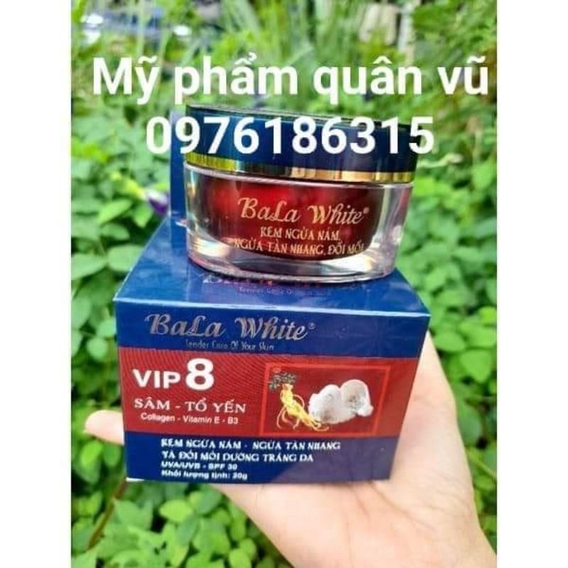 kem bala white vip 8( bao bì mới chất kem ý như cũ)