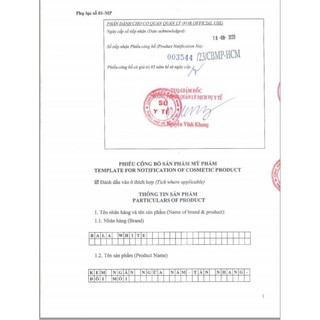 kem bala white vip 8( bao bì mới chất kem ý như cũ)