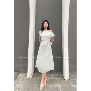 ĐẦM TƠ THẮT NƠ EO CALIE STORE