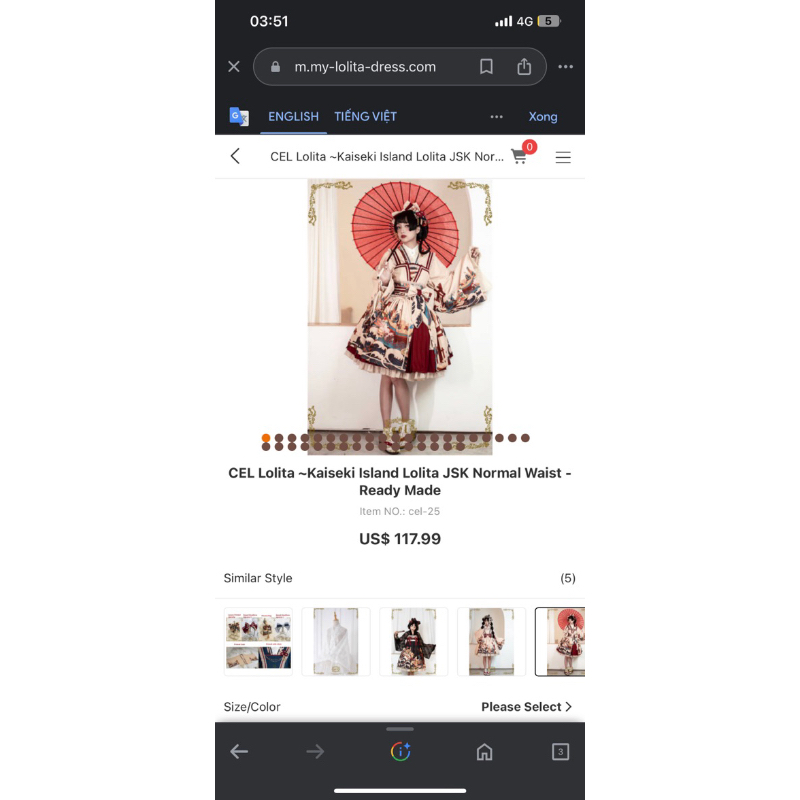 Đầm lolita 2hand