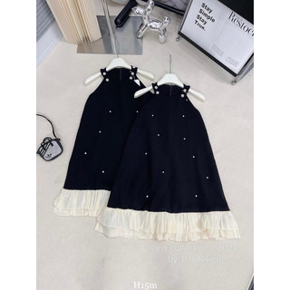 váy tuyết mưa cổ yếm chân bèo b24