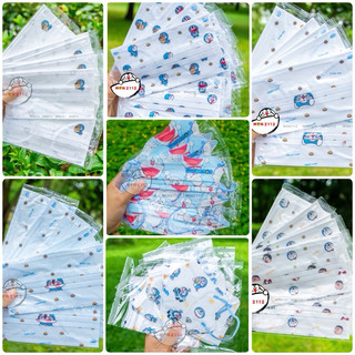 Set 10 Khẩu trang Doraemon Doremon người lớn