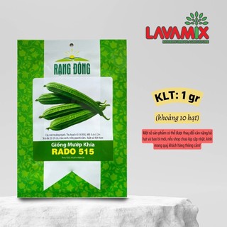 Hạt giống Mướp Khía Rado 515 (1g~8 hạt) hiệu Rạng Đông sinh trưởng khỏe, nảy mầm tốt | Green House