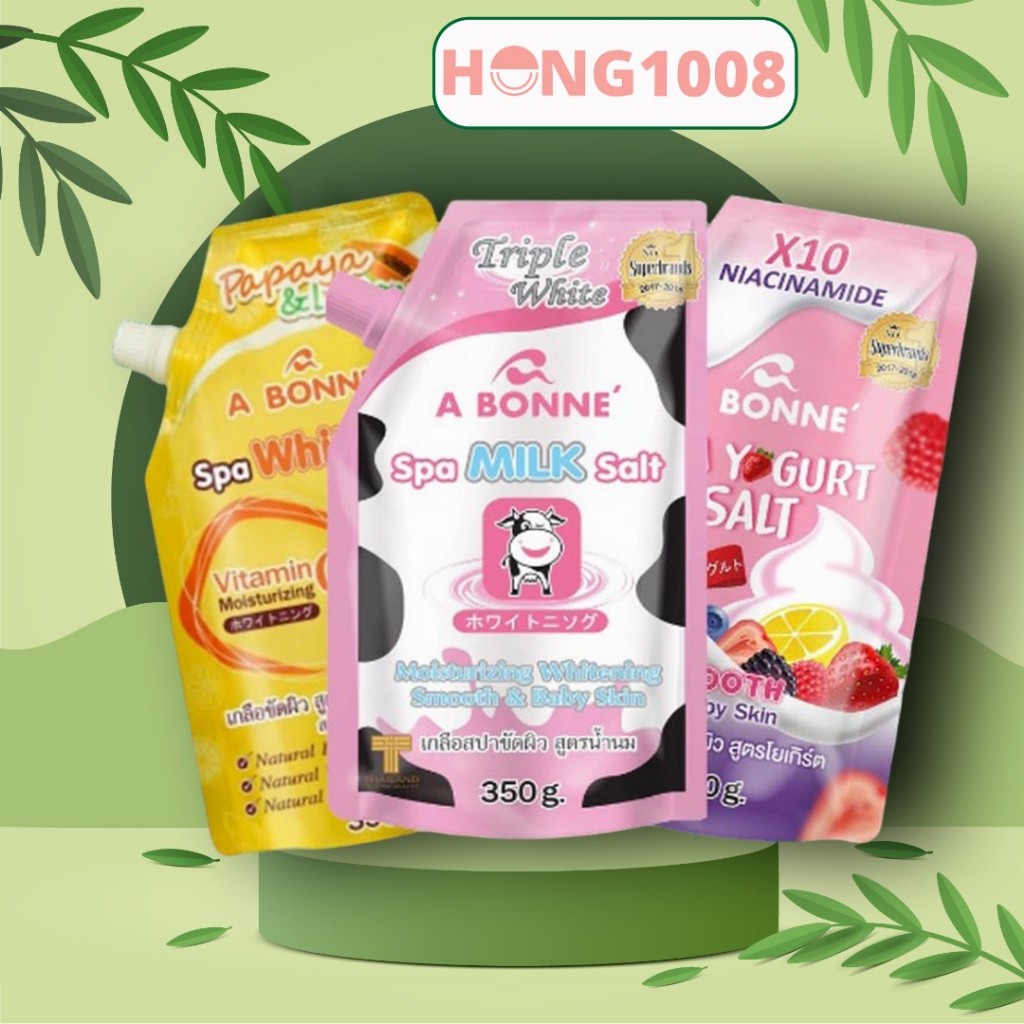 Muối Tắm Sữa Bò Tẩy Tế Bào Chết A Bonne Spa Milk Salt  350gr Thái Lan hong1008