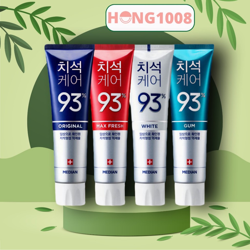 Kem Đánh Răng Thơm Miệng Median Dental Iq 93% 100% 120G Có Nhiều Màu Hàn Quốc Shop Hong1008