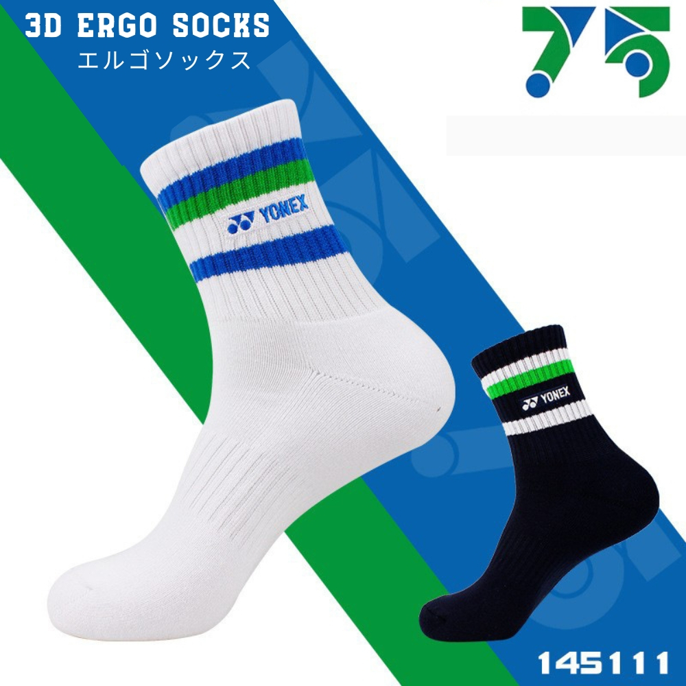 Tất cầu lông yonex 75th, Vớ cầu lông yonex 3 sợi dày dặn dành cho nam, nữ thi đấu tập luyện, đệm bàn