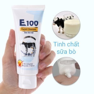 Sữa rửa mặt E100 sữa bò 80ml / 50ML