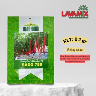 Hạt giống Ớt Chỉ Địa Lai F1 Rado 788 (0,1g~20 hạt) hiệu Rạng Đông dễ chăm sóc, nảy mầm tốt | Green House