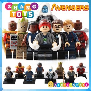 Đồ chơi Xếp hình mô hình Ayo - Pepper - Groot - Spider man - War Machine - Okoye - Super Gaint Minifigures Xinh X0194
