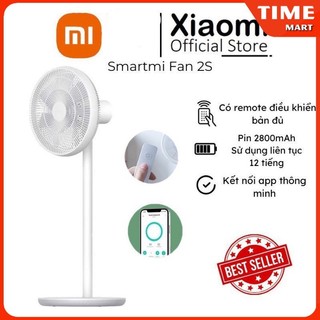 Quạt Tích Điện Thông Minh Xiaomi SmartMi Fan 2S Kèm Remote Điều Khiển, Quạt tích điện sử dụng 20H