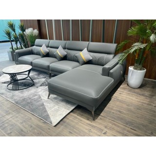 Sofa góc l bọc da phong cách bắc âu , hiện đại ̣kích thước phù hợp mọi không gian